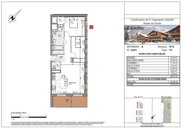 MONTRIOND – Appartement neuf 3 pièces avec balcon et vue montagne