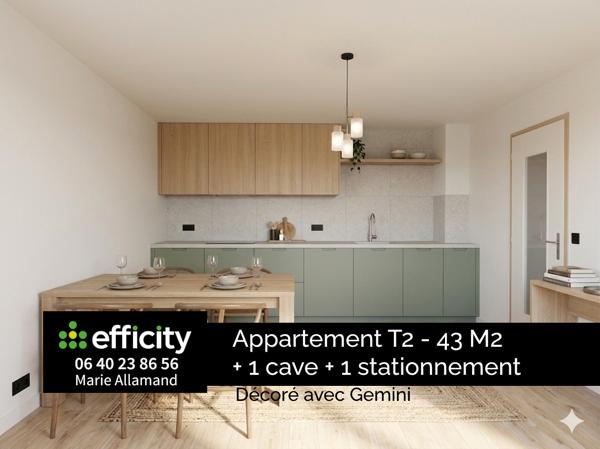 Appartement
         2 pièces
        - 44 m² Exclusivité 165 000 € *