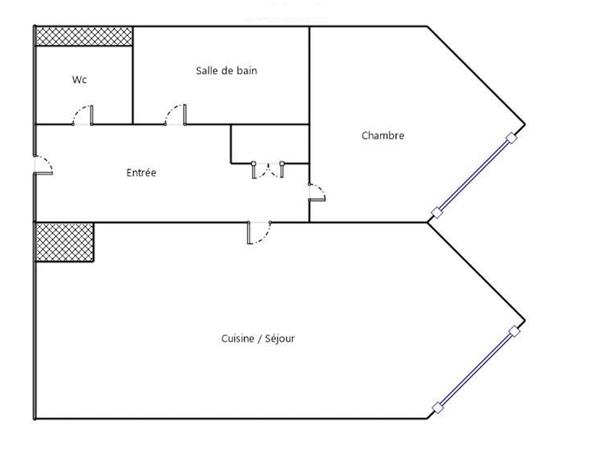 Appartement
         2 pièces
        - 44 m² Exclusivité 165 000 € *