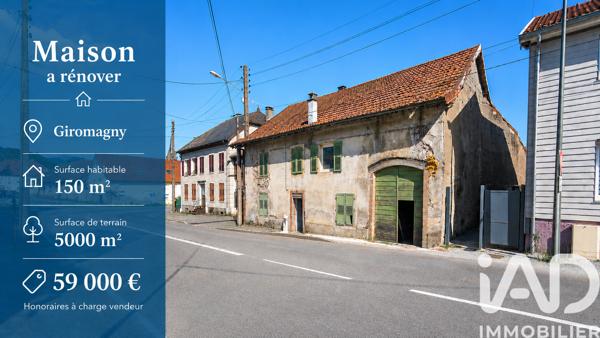 Maison à vendre 8 pièces 150 m² Giromagny