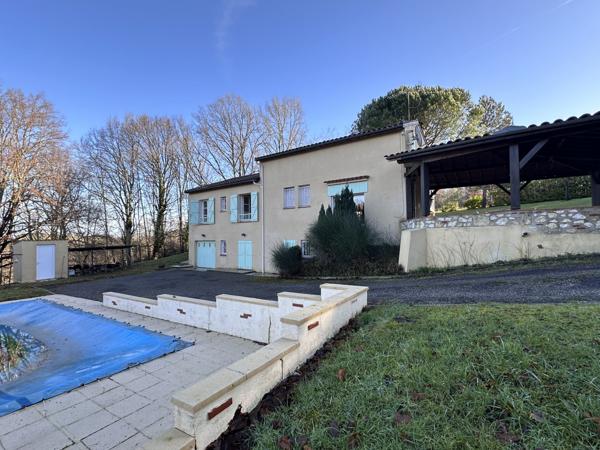 Pujols (47300) Pujols, dans bel environnement maison avec piscine et vue campagne