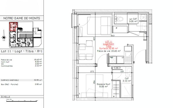 Appartement à vendre 2 pièces 33 m² Notre-Dame-de-Monts