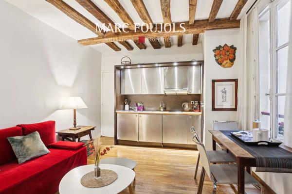 Paris VI – Monnaie – 2 Pièces charme de l’ancien 30m²