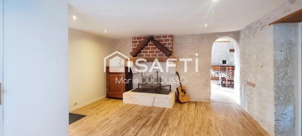 Maison de bourg en pierre rénovée