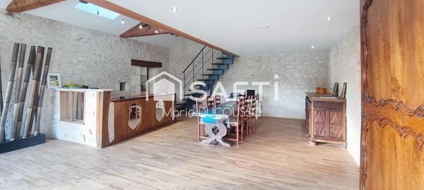 Maison de bourg en pierre rénovée