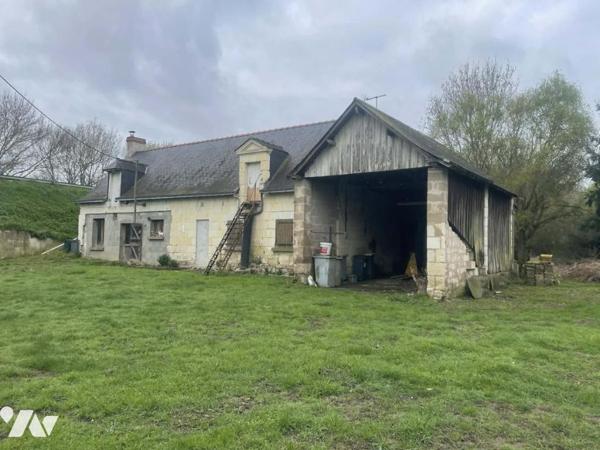 Longère à renover avec grand terrain de plus d'un hectare 
