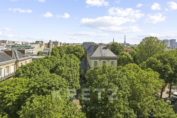 Appartement avec terrasse à 180° sur Paris