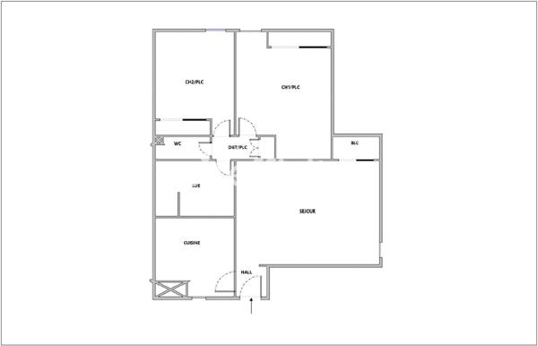 Appartement 3 pièces - 54 m²