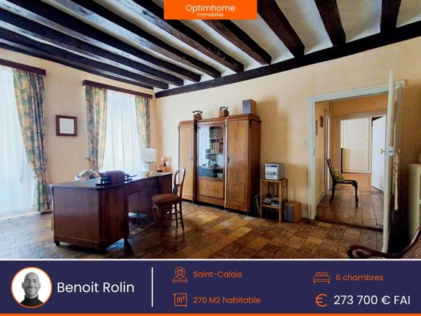 Maison bourgeoise du XIXe siècle au cœur de Saint-Calais