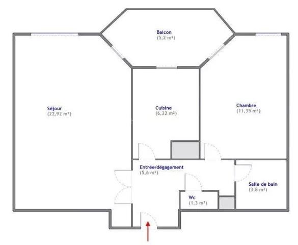 Vente                                                      Appartement
                        
                     2 pièces                      51 m2                     à Clamart