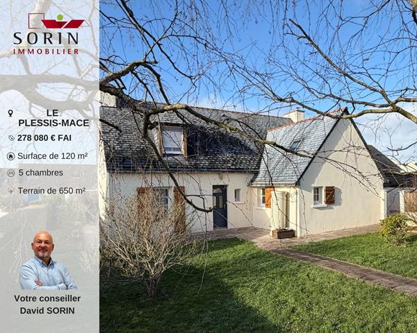 Maison PLESSIS MACE 5 chambres , Longuenee en anjou Maison PLESSIS MACE 5 chambres , Longuenee en anjou
