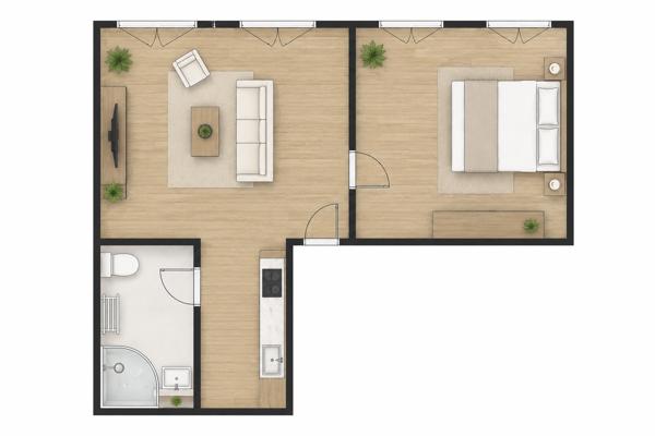 Appartement
         2 pièces
        - 36 m² Exclusivité 117 000 € *
