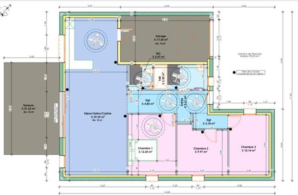 Maison contemporaine 3 chambres sur 394 m²