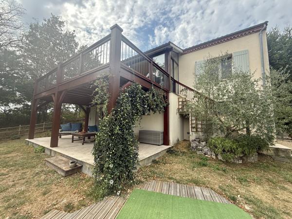 Roquecor (82150) TARN ET GARONNE ROQUECOR Maison avec 3 chambres, bien rénové avec jardin, terrasse jolie vues