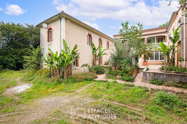 Beau domaine à réinventer, niché au coeur d’un parc privé