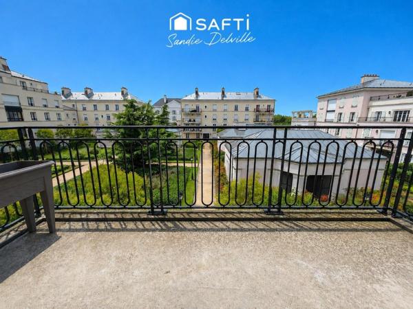 Appartement 3p -2 ch- 63m²- grand balcon- salle de sport