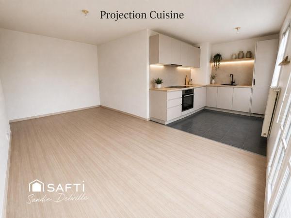 Appartement 3p -2 ch- 63m²- grand balcon- salle de sport