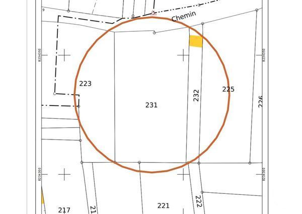 Terrain à vendre  1742 m2 BAZOCHES SUR VESLES - 02