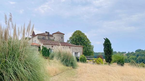 Château authentique du XIIIe siècle avec trois gîtes, piscine et 2 ha