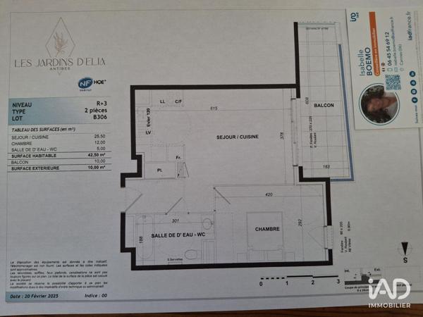 Appartement à vendre 2 pièces 44 m² Antibes