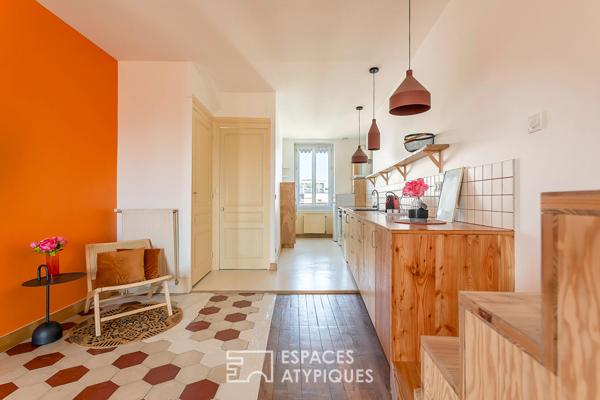 Duplex aux volumes réinventés à Lyon 7