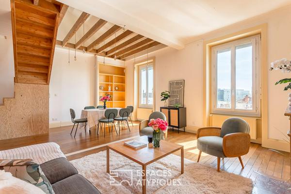 Duplex aux volumes réinventés à Lyon 7