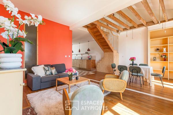 Duplex aux volumes réinventés à Lyon 7
