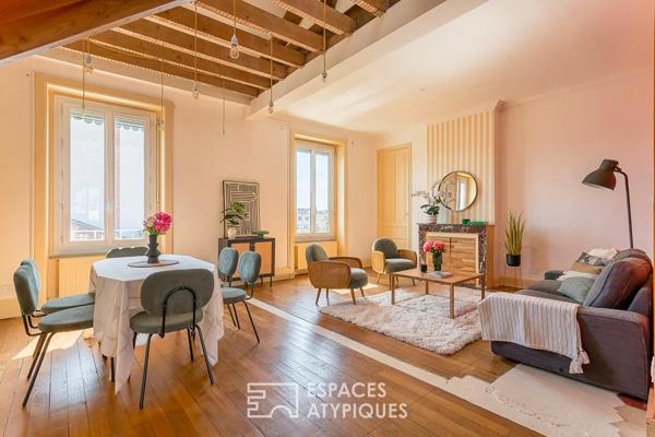 Duplex aux volumes réinventés à Lyon 7