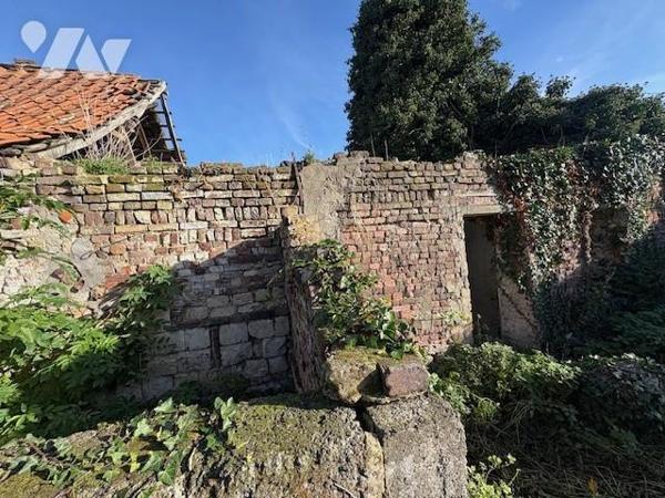 Une maison à usage d'habitation et le terrain en dépendant à l'état d'abandon