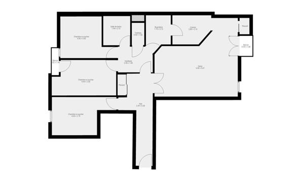 Appartement à vendre    4 pièces • 90 m2 Lyon 7