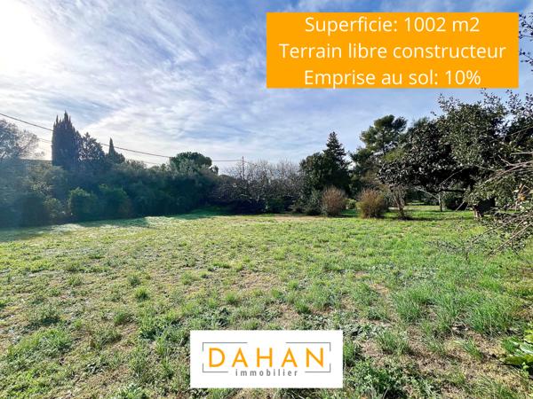 Chateau gombert (13013) 13013 MARSEILLE - SAINT MITRE / CHATEAU GOMBERT - Terrain constructible 1002m2 - LIBRE CONSTRUCTEUR - Emprise
