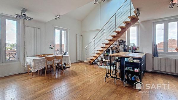 Duplex 109m² de standing Séjour cathédrale de 70m²