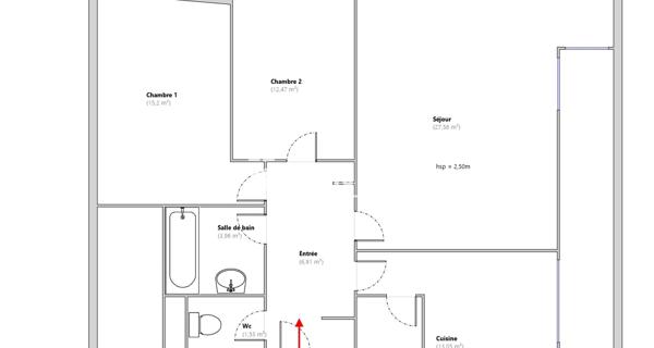 Location Appartement 3 pièces 80.7 m² - Limoges 87000