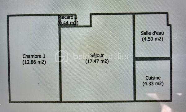 Appartement de 39,60 m²