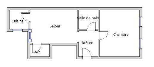 T2 en Pierre avec Cour/Cave - Entierement Rénové