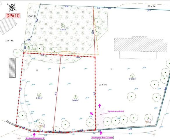 Terrain à vendre  651 m 2   ARZON  - 56