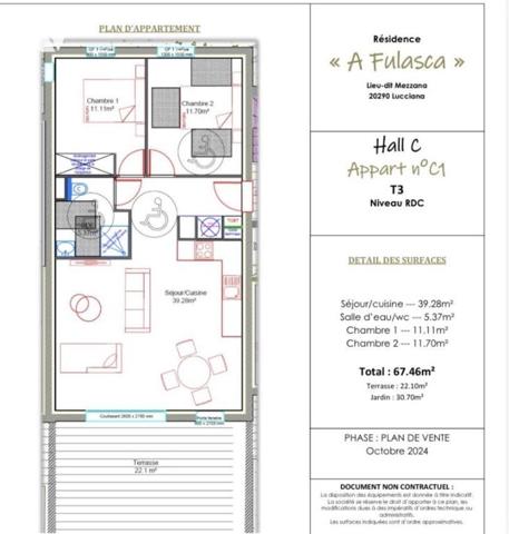 VEFA d'un appartement de type 3 avec jardin et terrasse
