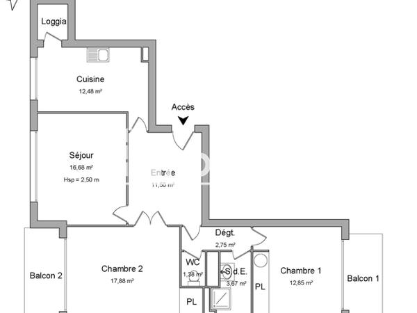 Location Appartement 3 pièces 79.18 m² - 01.05.07 RUE PRESIDENT COTY Albertville 73200