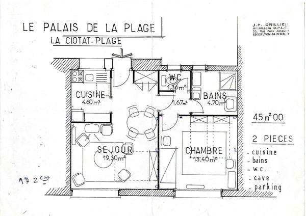 Appartement T2 45 m² ? Dernier étage ? Front de Mer