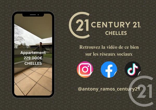 Appartement F2 à vendre  2 pièces - 46,20 m2 CHELLES - 77