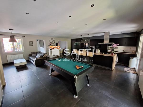 Maison de plain pied de 141m² sur un terrain de 1536m²