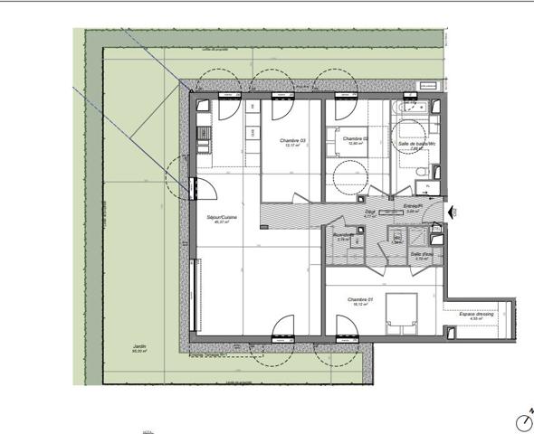 Appartement de type 4 situé à Aix en Provence