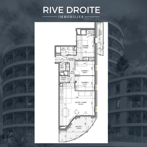 Rennes (35000) RENNES ARSENAL REDON - BD VOLTAIRE - T4 AVEC TERRASSE - STATIONNEMENT