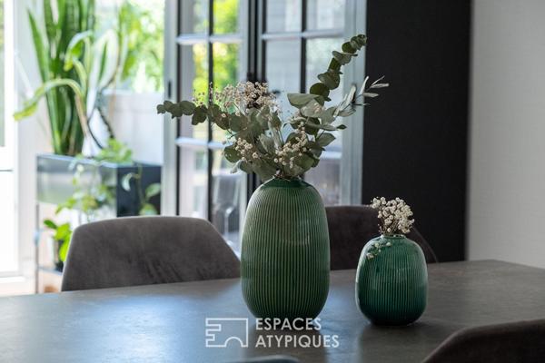 Duplex contemporain avec jardin paysagé