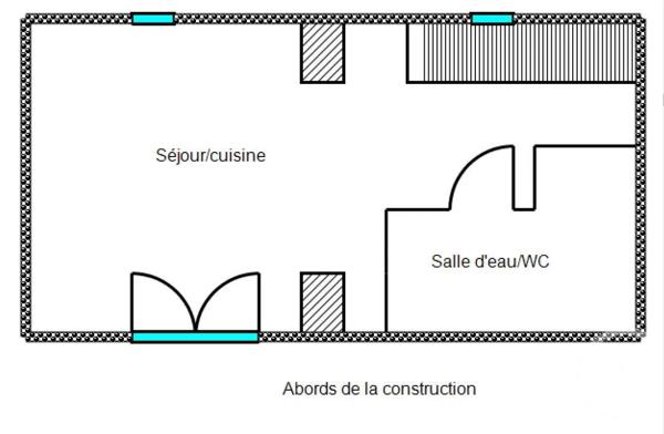 Maison à vendre  2 pièces - 33,29 m 2   LA GAUDE  - 06