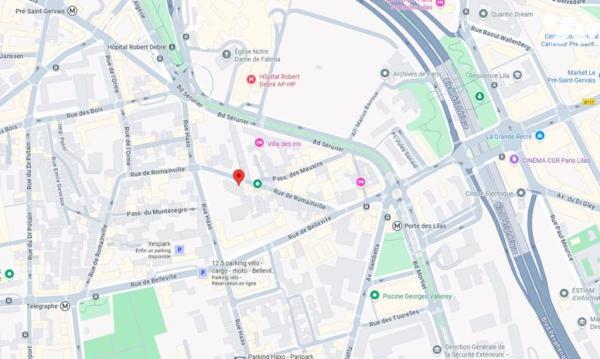 PARIS 19 / PORTE DES LILAS - GARAGE SIMPLE EN SOUS-SOL