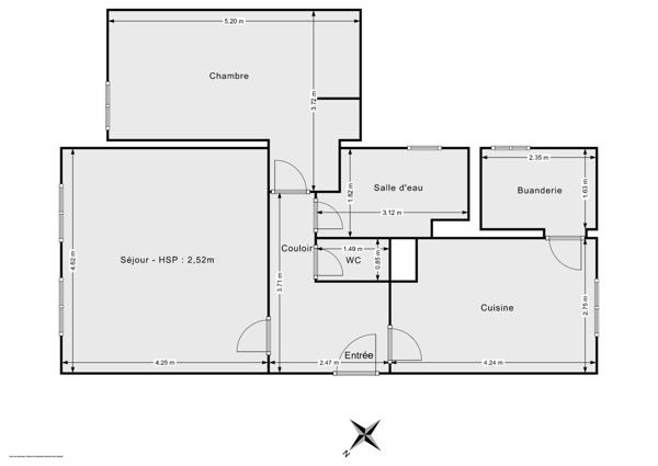 Appartement T2 de 62 m² | Centre-ville de Draguignan, copropriété sécurisée et bien entretenue, proche commodités 