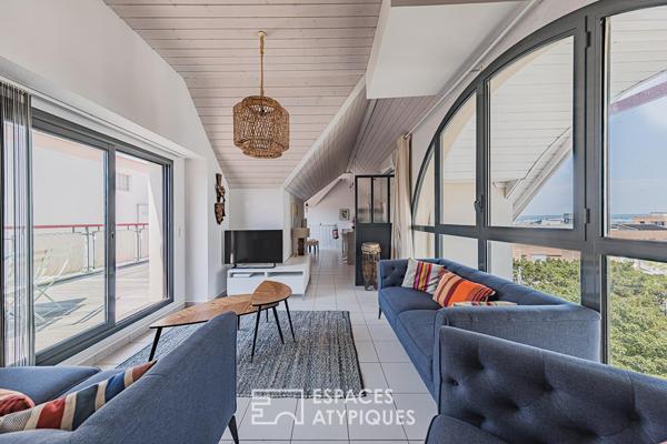 Dernier étage avec terrasse dans l’authentique quartier de l’Aiguillon
