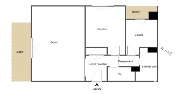 Appartement à vendre 2 pièces 44 m² Montpellier