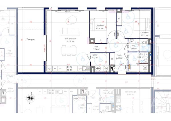 Le Rosendo - Appartements neufs T3 avec terrasse à Latour-Bas-Elne
